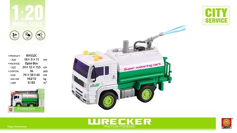 1:20 inertial road vehicle (three keys with light music, water spraying function)