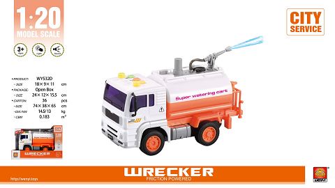 1:20 inertial road vehicle (three keys with light music, water spraying function)