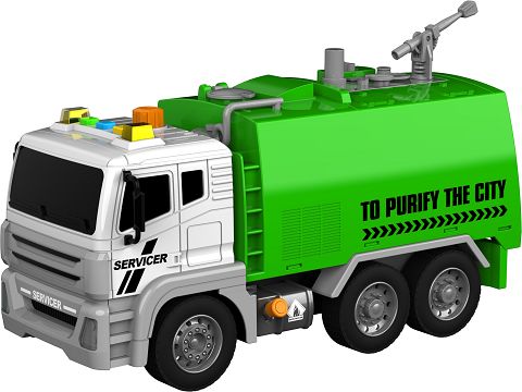 Sanitation vehicles (sound, light, water spraying)