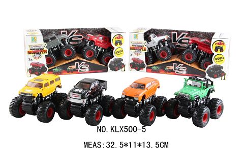 Four-drive inertial off-road vehicle (pickup truck + hummer) (lamborghini + jeep)