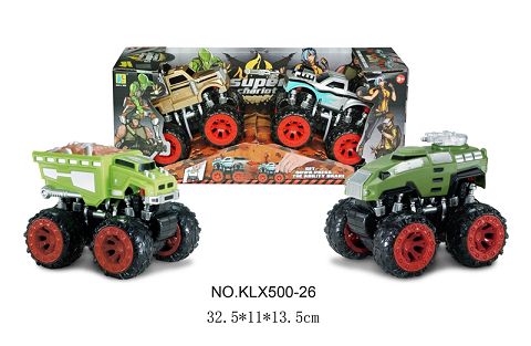 四驱动惯性越野车 （卡尔森+拖头)（装甲车+工程车）