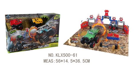 Four-drive inertial off-road vehicle track