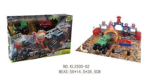 Four-drive inertial off-road vehicle track