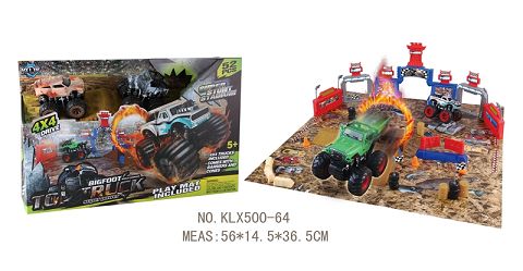 Four-drive inertial off-road vehicle track