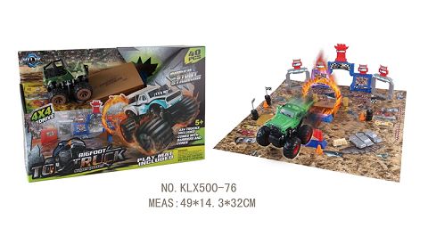 Four-drive inertial off-road vehicle track