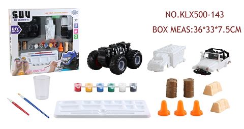 DIY painted four-drive inertial off-road vehicle