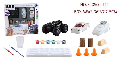 DIY painted four-drive inertial off-road vehicle