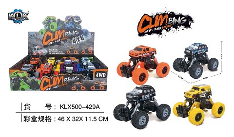 Four-drive boomerang with shock absorber graffiti climbing car