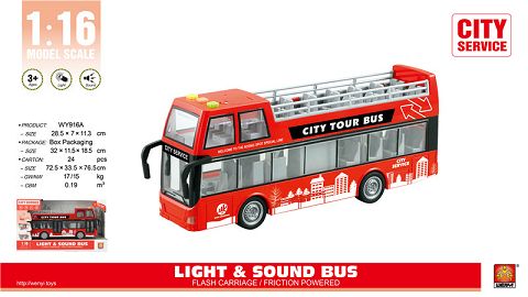 1-16 Open-top bus (inertial opening light sound)