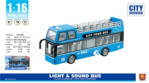 1-16 Open-top bus (inertial opening light sound)