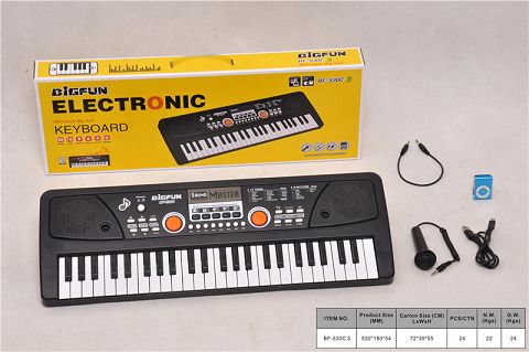 49-Key electronic organ with microphone/audio line/usb line/mp3