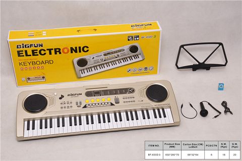 61-Key electronic organ with microphone/audio line\/usb line\/mp3