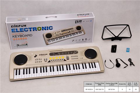 61-Key electronic organ with microphone/audio line\/usb line\/mp3\/battery box