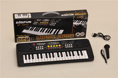 37-Key electronic harp with microphone