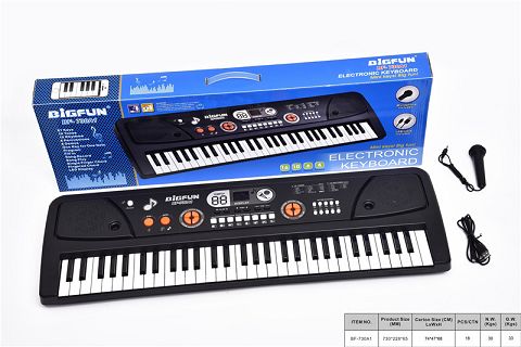 61-Key electronic organ with microphone and usb cable
