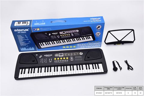 61键电子琴带麦克风、USB线、