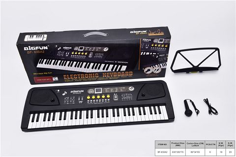 61键电子琴带麦克风/USB电源线和U盘播放音乐插口