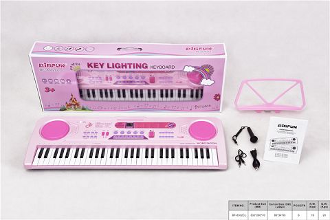 61-Key electronic harp with microphone/audio cable\/usb power cord\/instruction\/music stand