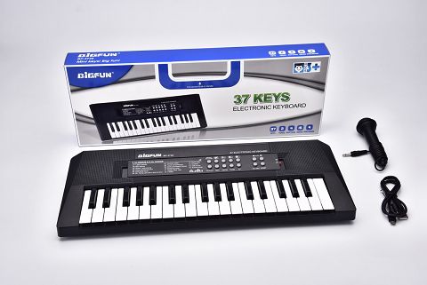 37 Key electronic piano with microphone usb cable