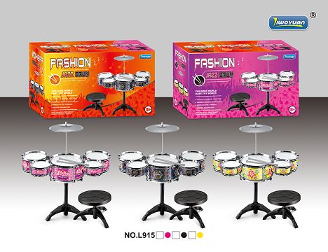 Electroplating drum set (21CM 5 drum set with triangular chair)