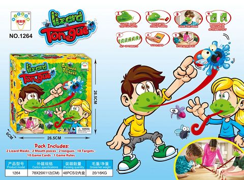 Competitive chameleon board game