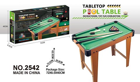 A wooden table with legs