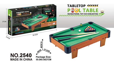 Wooden billiard table
