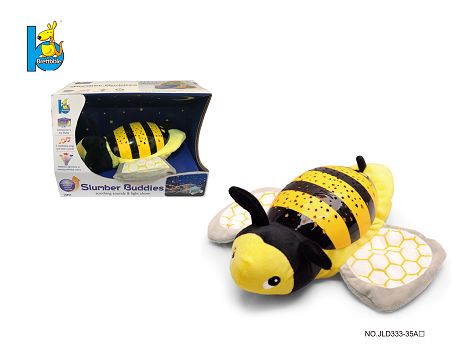 Light music soothes projected bees