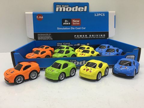 Q版回力合金车  12PCS