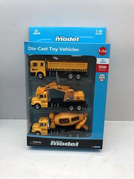 3只装合金工程回力车
