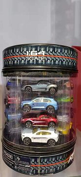 Alloy car set with 20 drums