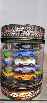 Alloy car set with 25 drums