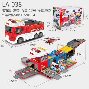Fire parking lot (window box)