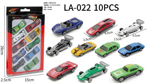 Small alloy car with windowing box (10pcs)