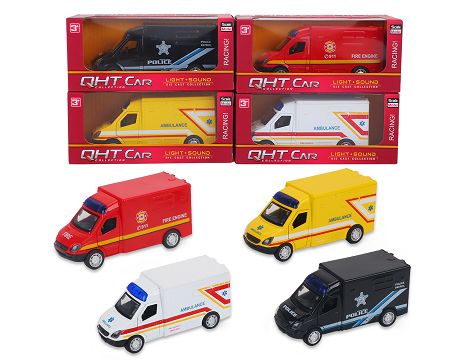 1:32 Mercedes truck boomerang alloy door can be opened, with light music, 4 color mixed with a window box