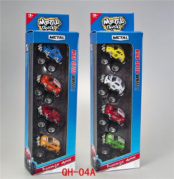 越野回力合金车 4只