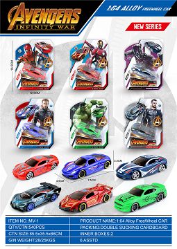 复仇者联盟滑行合金车