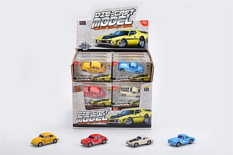 1:64 滑行 合金赛车老爷车24只