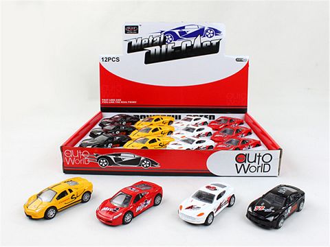 1:50赛车合金回力跑车12只