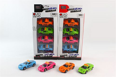 1:50合金滑行出租车4只
