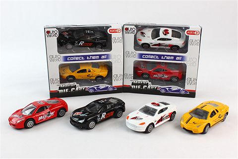 1:50赛车合金滑行跑车2只庄