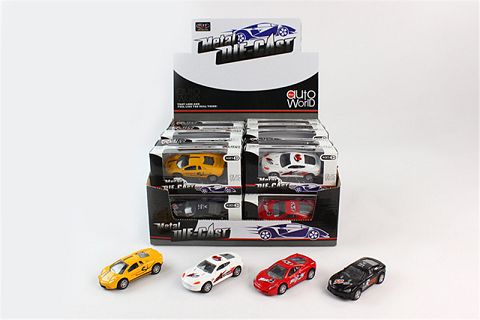 1:50赛车合金回力跑车24只