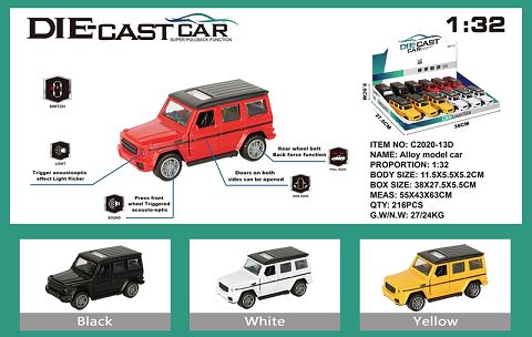 Simulation Benz G550 alloy car two doors