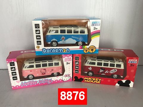 1:32 the Volkswagen bus tries to open the door with a cartoon image of sound and light