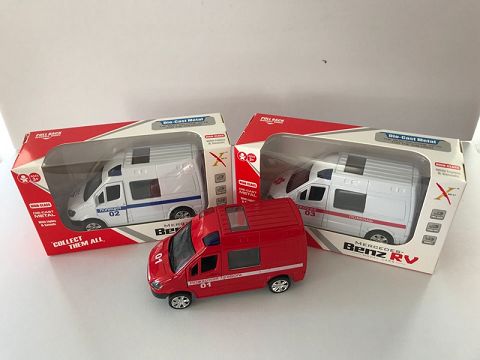 1:32 mercedes-benz rv alloy Russian police car, 4 doors open, (window box, 1 style and 3 colors mixed)