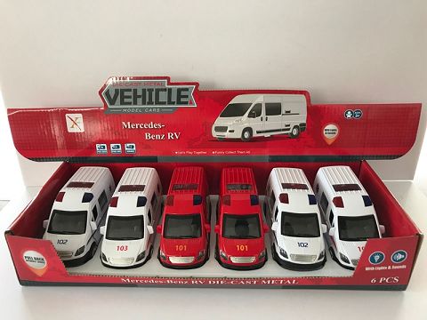 1:32 mercedes-benz rv alloy Russian police car, 4 doors open, (6 only in a display box, 1 model with 3 colors)