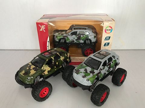 1:32GT宾利合金回力大轮军车,2开门，（开窗盒,1款2色混装）
