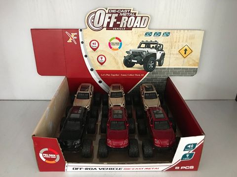 1:32GT宾利合金回力大轮车,2开门，（1款2色混装6只装一展示盒）