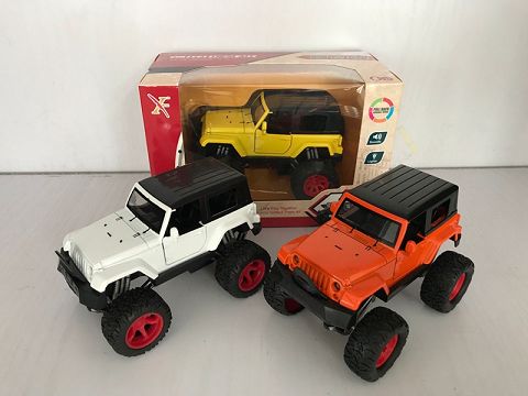 1:32牧马人（有斗）合金回力大轮车,2开门，（开窗盒,1款2色混装）