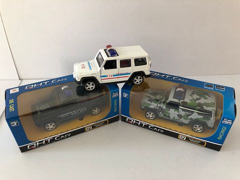 1:32 mercedes-benz G65 alloy recovery police car, 2 doors, (window box, 1 style, 1 color mixed)